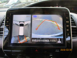 アラウンドビューモニター。クルマを上空から見下ろしているかのような映像で、駐車の際、周囲の安全を確認できます!