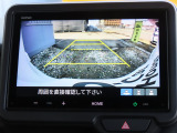 リアワイドカメラシステム!従来の視野に加えて、後方側方を約180&deg;まで見えるワイドビューと、後方を真上から見たような視野で駐車時などに便利なトップダウンビューの3つの視野があります!