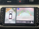 【アラウンドビューモニター】車を上から見下ろしているかのような映像で周囲の状況がひと目で確認、狭い駐車場に駐車するときも安心です♪♪障害物などがあると警告音がなりますので安心して駐車が出来ます★