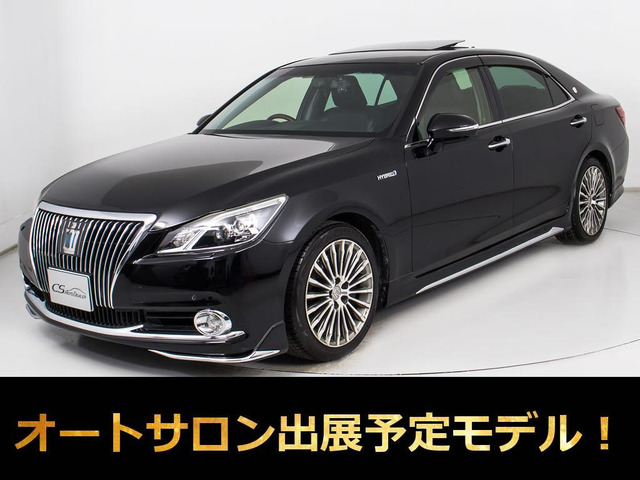クラウンマジェスタ3.5 Fバージョンサンルーフ OP18AW 黒革 フルエアロ