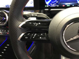 ☆ステアリングシフトが装備されております。ステアリングから手を離さずにシフトチェンジができます。マニュアルモードをご選択頂くことにより、よりアグレッシブな走行が可能となります!