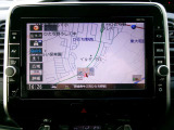日産純正ナビ装着。操作しやすいので毎日のお出かけも安心。