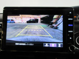 バックカメラの画像です。ガイドラインがスムースな車庫入れをサポートいたします!車庫入れの安心感がアップしますね☆