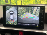 【パノラミックビューモニター】専用のカメラにより、上から見下ろしたような視点で360度クルマの周囲を確認することができます☆死角部分も確認しやすく、狭い場所での切り返しや駐車もスムーズに行えます。