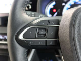 ステアリングスイッチ付き。前方から目を離すことなく操作することが可能です。