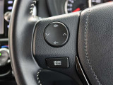 ステアリングスイッチ付き。前方から目を離すことなく操作することが可能です。