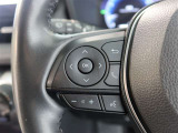 ステアリングスイッチ付き。前方から目を離すことなく操作することが可能です。