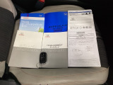 取扱説明書やメンテナンスノートもそろっています。