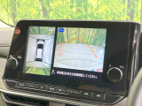 【アラウンドビューモニター】専用のカメラにより、上から見下ろしたような視点で360度クルマの周囲を確認することができます☆死角部分も確認しやすく、狭い場所での切り返しや駐車もスムーズに行えます。