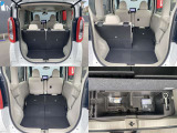 ☆リヤシートを倒すと、こんなに広い空間が出来ました。大きい荷物もらくらくに入ります。