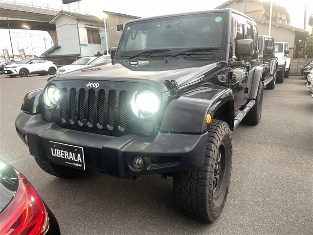 ラングラー アンリミテッド サハラ 4WD 本革シート 修復歴無し