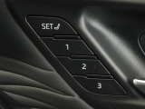 運転席のパワーシートは3名様分までメモリー機能付きです。