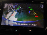 バックカメラの画像です。ガイドラインがスムースな車庫入れをサポートいたします!車庫入れの安心感がアップしますね☆