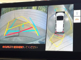 【パノラミックビューモニター】専用のカメラにより、上から見下ろしたような視点で360度クルマの周囲を確認することができます☆死角部分も確認しやすく、狭い場所での切り返しや駐車もスムーズに行えます。