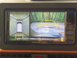 【パノラマモニター】専用のカメラにより、上から見下ろしたような視点で360度クルマの周囲を確認することができます☆死角部分も確認しやすく、狭い場所での切り返しや駐車もスムーズに行えます。