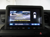 バックカメラの画像です。ガイドラインがスムースな車庫入れをサポートいたします!車庫入れの安心感がアップしますね☆