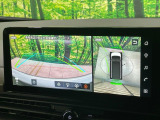 【アラウンドビューモニター】専用のカメラにより、上から見下ろしたような視点で360度クルマの周囲を確認することができます☆死角部分も確認しやすく、狭い場所での切り返しや駐車もスムーズに行えます。