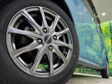 【14インチアルミホイール】外観にマッチしたアルミホイールを装着しております。各種アルミホイールや、スタッドレスタイヤも取扱いしております。是非ご相談ください♪