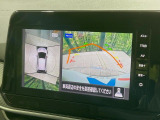 【アラウンドビューモニター】専用のカメラにより、上から見下ろしたような視点で360度クルマの周囲を確認することができます☆死角部分も確認しやすく、狭い場所での切り返しや駐車もスムーズに行えます。