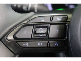 ステアリングスイッチでハンズフリー電話や音声認識、オーディオ操作やマルチインフォメーションディスプレイ内の表示切替えなどが出来ます。走行中に視線を逸らさず出来る手元操作は安全運転につながります。