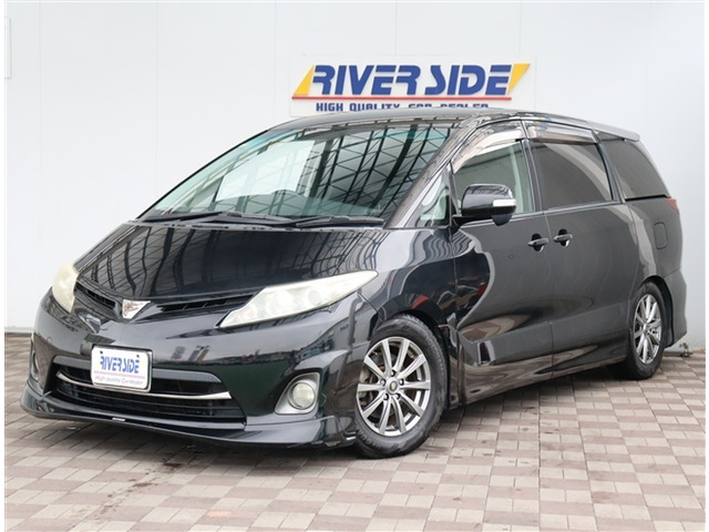 エスティマ 2.4 アエラス TRDフロントエアロ テイン車高調 純正HDDナ