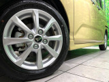 【純正14インチアルミホイール】外観にマッチした純正アルミホイールを装着しております。各種社外アルミホイールや、スタッドレスタイヤも取扱いしております。是非ご相談ください♪
