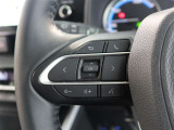 ステアリングスイッチ付き。前方から目を離すことなく操作することが可能です。