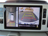 (全周囲モニター)車を上から見たような映像で死角もバッチリ確認できます。