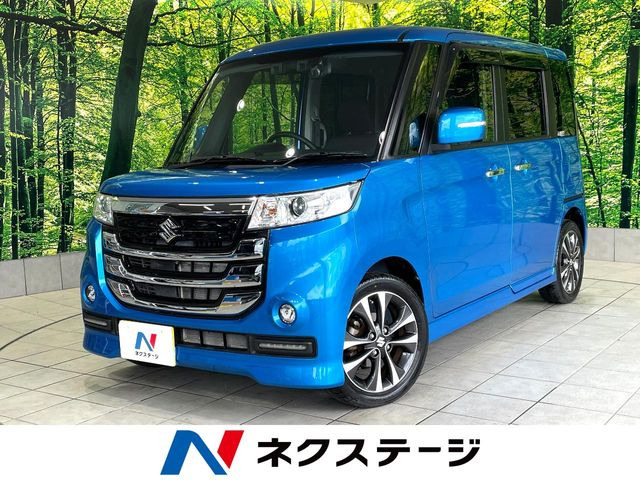 スペーシアカスタム Zターボ デュアルカメラブレーキサポート 4WD 