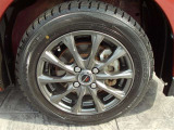 165/65-14社外アルミホイール付き。