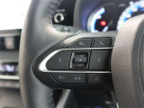 ステアリングスイッチ付き。前方から目を離すことなく操作することが可能です。