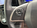 ステアリングにオーディオ操作スイッチが付いています。オーディオ画面に直接タッチしなくても操作が出来ますので、運転に集中できます。