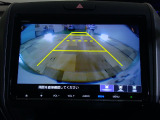 バックカメラの画像です。ガイドラインがスムースな車庫入れをサポートいたします!車庫入れの安心感がアップしますね☆