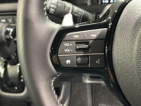 ステアリングにオーディオ操作スイッチが付いています。オーディオ画面に直接タッチしなくても操作が出来ますので、運転に集中できます。