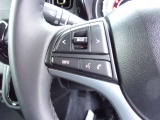 オーディオの音量やチャンネル操作ができるスイッチが、ハンドルに付いています。運転中でも、操作が行えて非常に安全・便利です!