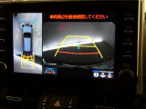 【全周囲モニター】車を上空から見下ろしたような映像をカーナビ画面に映し出し、車庫入れや縦列駐車をサポートしてくれます。