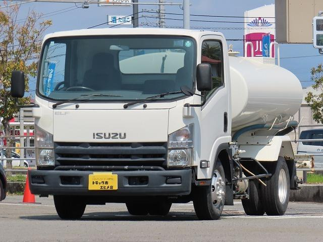 エルフ  4t ワイド 散水車 前後圧力散水