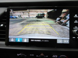 バックカメラの画像です。ガイドラインがスムースな車庫入れをサポートいたします!車庫入れの安心感がアップしますね☆