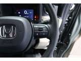 Hondaセンシングの機能のひとつ、アダプティブクルーズコントロール付!アクセルから足を離しても設定したスピードと前車との車間を保ち走行してくれます!車線維持もアシスト☆高速道路で疲労軽減ですね☆
