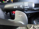 マニュアル車のような感覚で、ワインディングロードでも車を操れるマニュアルモード・パドルシフト付きです。長い下り坂でのエンジンブレーキや、高速道路の合流の際の加速も思いのままです。