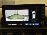 リバースギアに入れるだけで後方の表示へ切り替わります。夜間や雨の日の駐車も楽になりますよ。