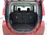 広々としたラゲージスペースを備えています。大きなものや長さのある荷物もしっかりと積み込めます。