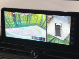 【アラウンドビューモニター】専用のカメラにより、上から見下ろしたような視点で360度クルマの周囲を確認することができます☆死角部分も確認しやすく、狭い場所での切り返しや駐車もスムーズに行えます。