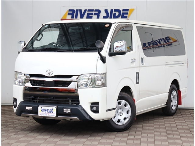 ハイエースバン2.8 スーパーGL ダークプライムII ロング ディーゼルTRDエアロ デイライト マッドフラップ 純正