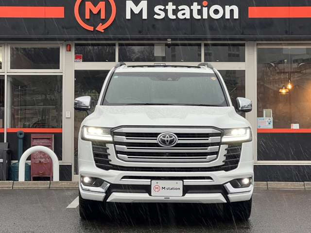 中古 モデリスタVer2 LED付フロントスポイラーホワイトパール070 トヨタ ランドクルーザー300 3.5 ZX 4WD ワンオーナー モデリスタ