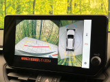 【パノラミックビューモニター】専用のカメラにより、上から見下ろしたような視点で360度クルマの周囲を確認することができます☆死角部分も確認しやすく、狭い場所での切り返しや駐車もスムーズに行えます。