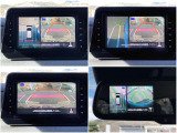 空の上から見下ろすような視点のアラウンドビューモニターでスムーズ駐車。狭い場所での駐車も、周囲が映像で確認できます。