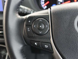 ステアリングスイッチ付き。前方から目を離すことなく操作することが可能です。