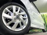 【純正14インチアルミホイール】外観にマッチした純正アルミホイールを装着しております。各種社外アルミホイールや、スタッドレスタイヤも取扱いしております。是非ご相談ください♪