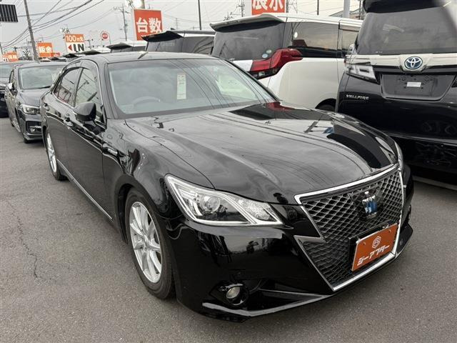 クラウンアスリート ハイブリッド 2.5 S 禁煙車 サンルーフ 黒革シート 純正ナビ